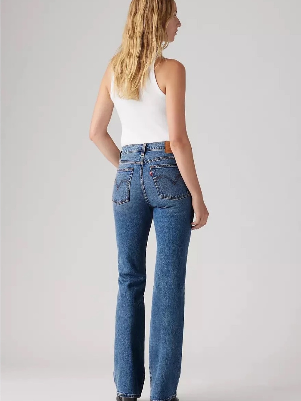 Levi's Wedgie Straight Mid Blue women Jeans Sz 29